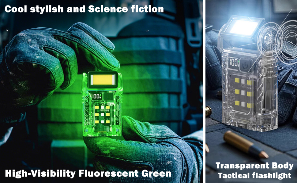 travel flashlight bike flashlight flat flashlight rechargeable outdoor flashlight small flashlight