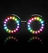 Pixel Pro Led Glasses - 350 Epic Modes - Programmable Rechargeable Light Up Edm Festival Rave Par...