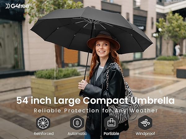 large compact umbrella for rain