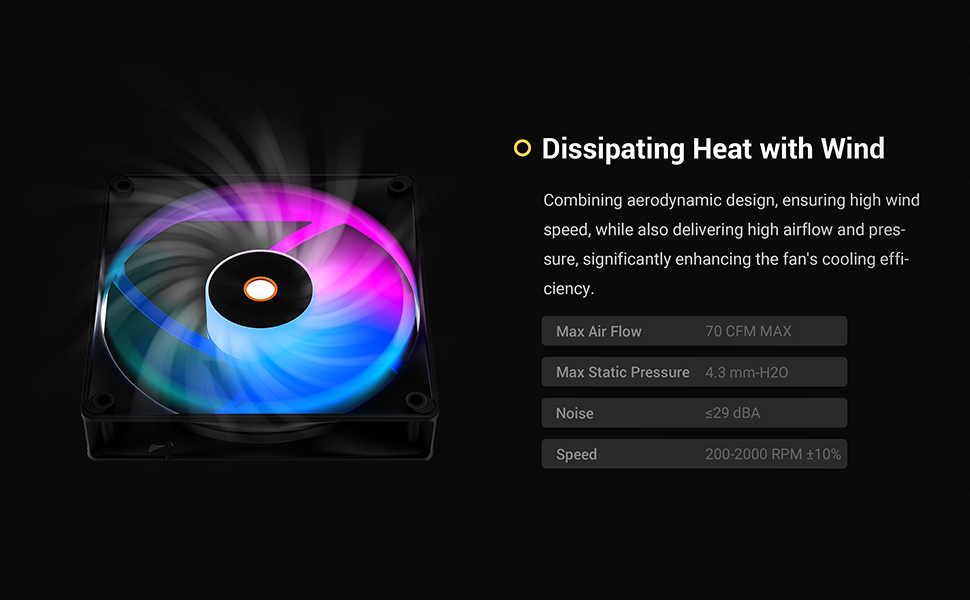 Ocypus Delta F12 ARGB Cooling Fan 3IN1