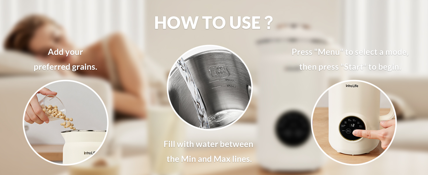 details of the almond milk maker