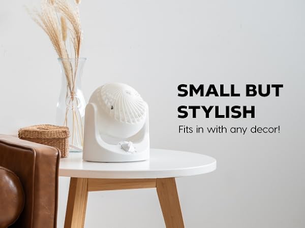 WOOZOO desk fan, mini table fan, portable, back to school, dorm, college, bedroom