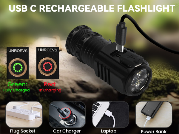 usb c rechargeable flshlight,rechargeable flashlight usb c