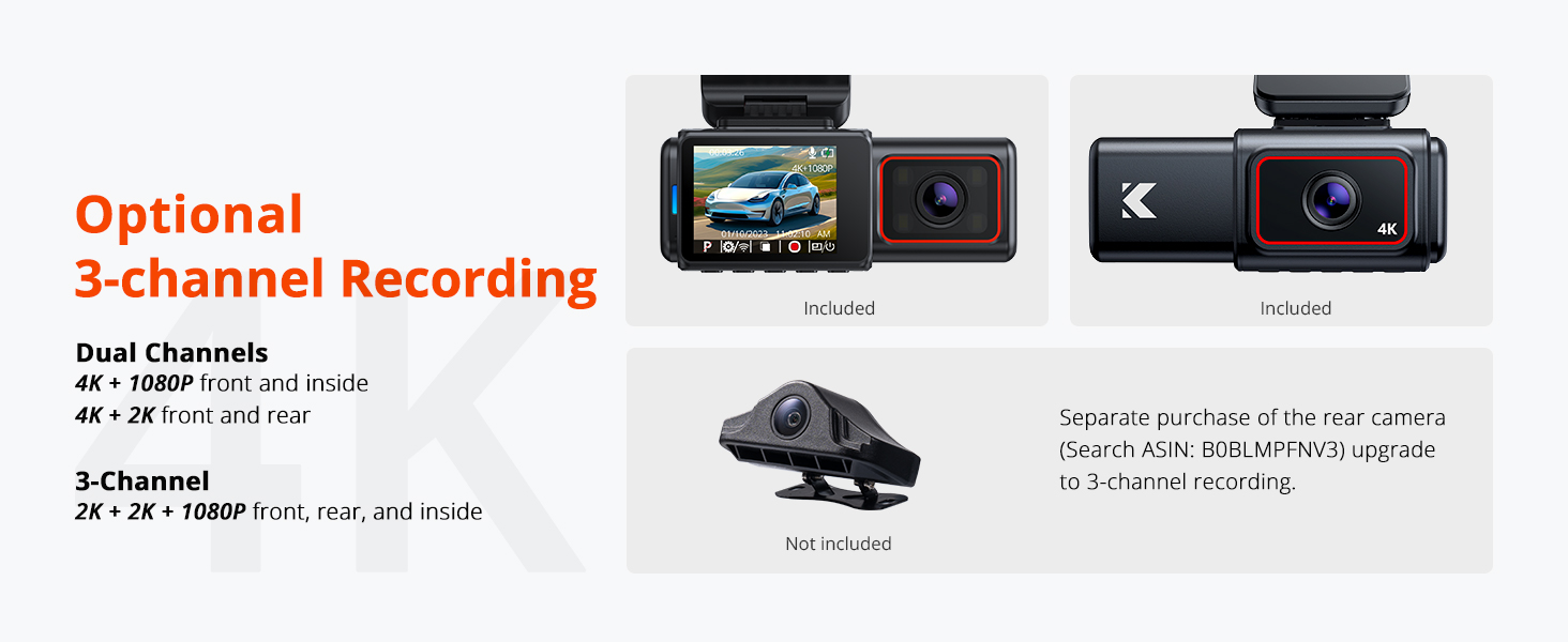 Front and Inside Dash Camera