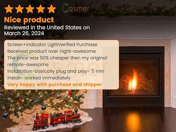 ambient fireplace remote