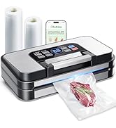 95Kpa Powerful Precision Pro Vacuum Sealer, with Double Heat Seal &amp; Double Pump, Easy-Lock Handle...