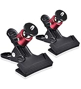 UTEBIT Heavy Duty Tripod Camera Mount Clip Clamp with 360 Degree Swivel Mini Ballhead 2 Pack Phot...