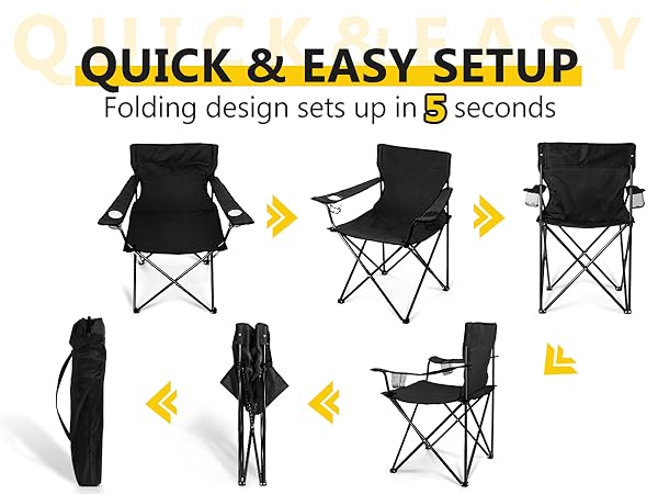 camping chair portable folding lawn camp chairs 2 pack heavy duty adults beach outdoor backpacking