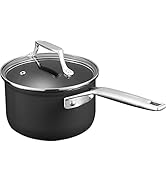 MSMK 1.5 Quart Saucepan with lid, Burnt also Non stick, Induction, Scratch-resistant, Small Cooki...
