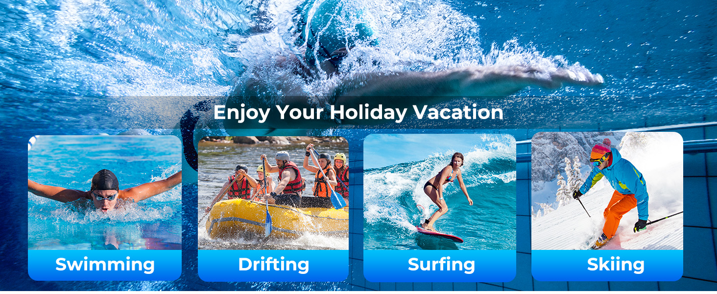 Perfect for beach swimming, drifting, surfing, fishing, sailing, boating and more other activities.