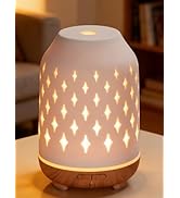 InnoGear Aromatherapy Diffuser, 150ml Ceramic Diffuser Ultrasonic Humidifier Cool Mist Essential ...