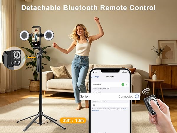 iphone tripod with remote
