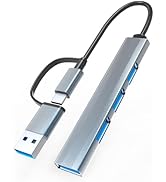 USB C Hub USB Hub 3.0, Aluminum 4 in 1 USB Extender, 4 x USB 3.0 Compatible with MacBook, iPad Pr...