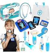 IVENRXIU Doctor Kit for Kids, 15 Pcs Doctor Kit for Toddlers 3-5, Kids Doctors Play Set with Real...