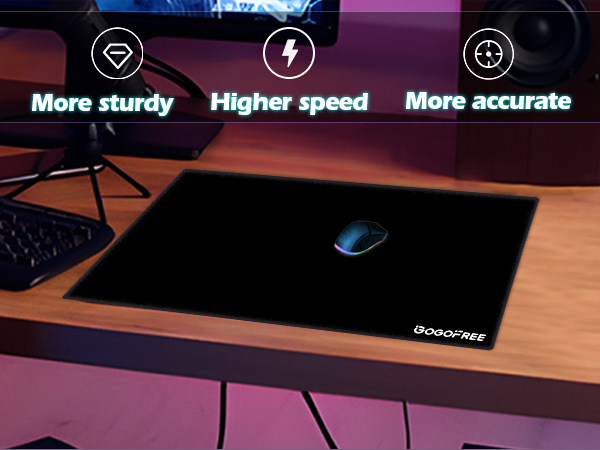 black glass mousepad 