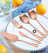 5-Piece Matte Copper Serving Utensils Set