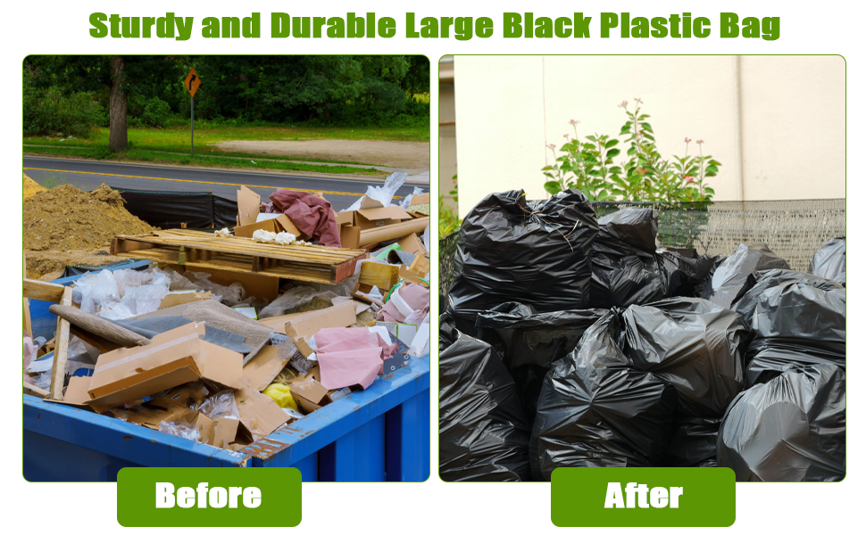 Large Black Plastic Bag