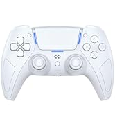JDDWIN LED Wireless Gaming Controller for PS5/PC/Steam Deck,Hall Effect, Trigger Stops, Mappable ...