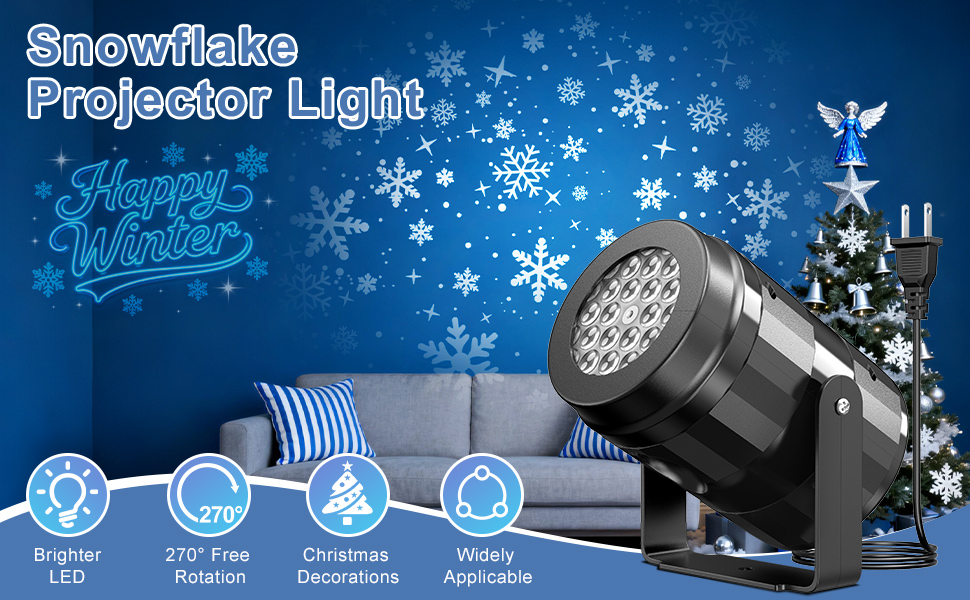snowflake projector lights outdoor