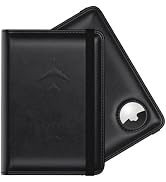 Stouchi Passport Holder with Airtag Slot, Airtag Passport Wallet for Men, Slim Leather Passport H...
