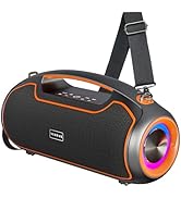 Portable Bluetooth Speakers, 200W Peak Loud Sound and Deep Bass for Party, IP65 Waterproof Wirele...