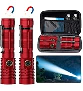 Small Tactical Flashlights 20000 High Lumens - 1500 Meters Long Beam Super Bright LED Magnetic Fl...