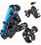 LOKTENWO Motorcycle Phone Mount with Vibration Dampener & High-Speed Secure Lock, Anti-Theft ATV ...