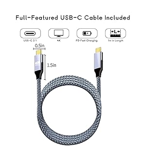 USB3.1 CABLE INCLUDED