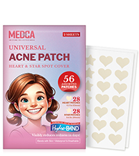 Acne Patches for Face - Hydrocolloid Bandages (108 Count) Pimple Patches for Face in 2 Universal Siz...