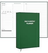Daily &amp; Monthly Planner for 2026 or Anytime - ADHD Planner Two Pages Per Day, Daily Planner Undat...