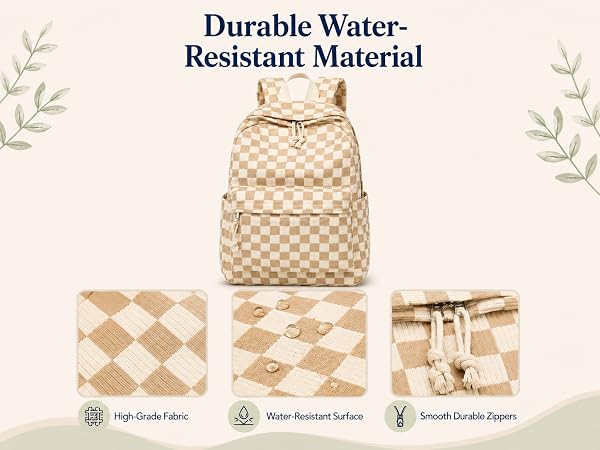 Water resistant corduroy backpack