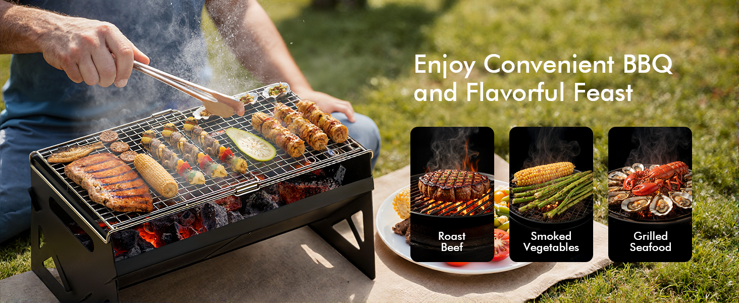 portable charcoal grill