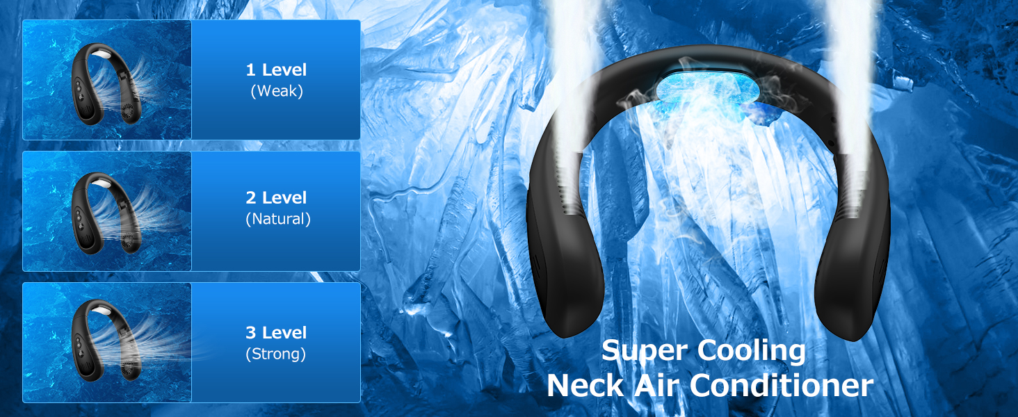 2023 upgraded Neck Fan, Portable Neck Fan, Personal Fan, Portable Fan, Neck Air Conditioner