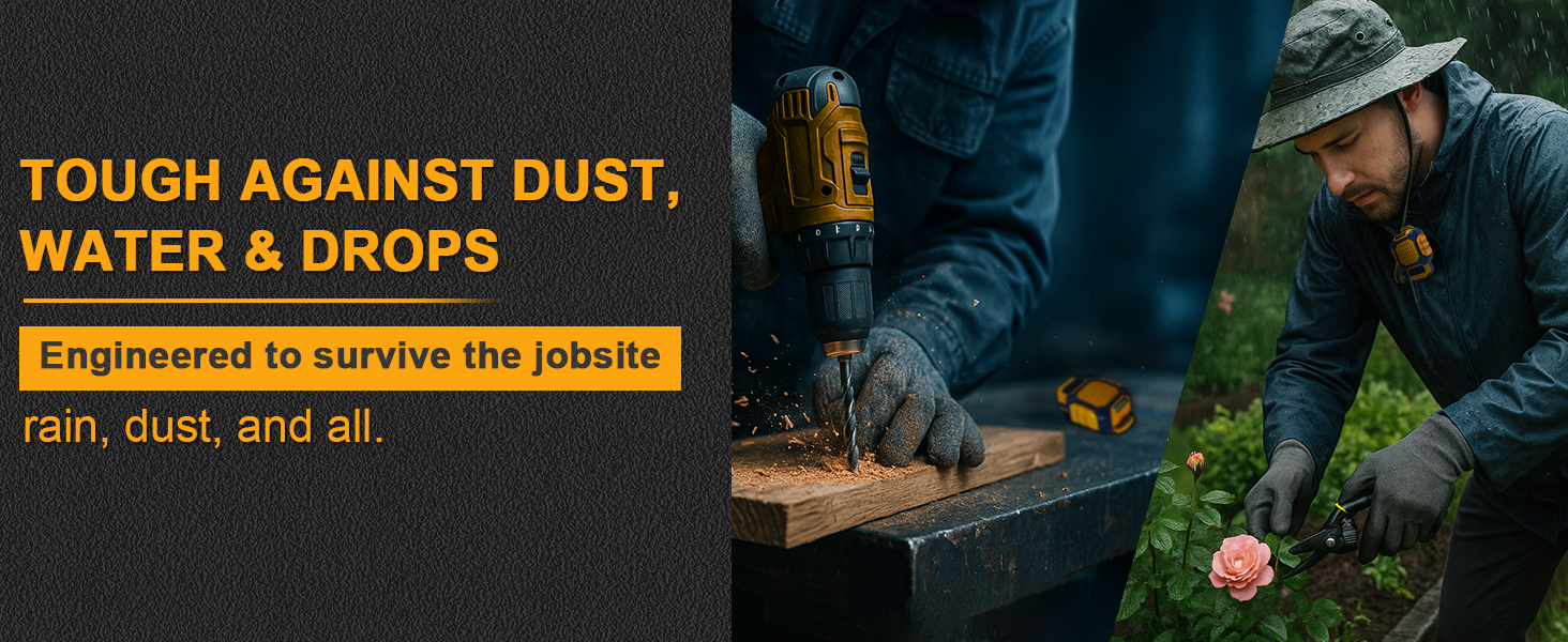 Wearable Bluetooth Speaker, IP56 Waterproof Clip On Wireless Portable Speaker