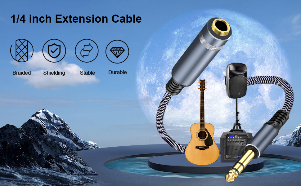 1/4 inch Extension Cable