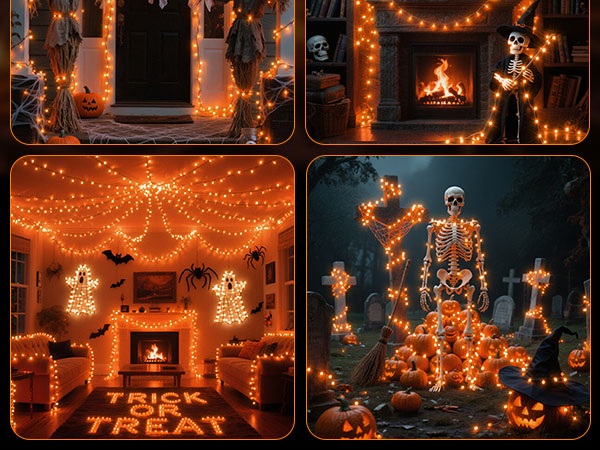 orange lights for halloween