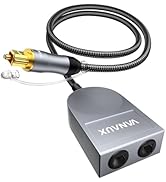 VANAUX Optical Audio Splitter, 1.6FT 1 in 2 Out Toslink S/PDIF Splitter, Gold Plated for Home The...