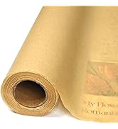 LIAPAWPAW Kraft Brown Tissue Paper Roll for Gift Wrapping, Flower Bouquets &amp; Crafting - 17" x 98 ...