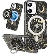 Lotadilo Case for iPhone 16 Case with Magsafe Ring Holder - for Women Constellation Design TPU Ph...