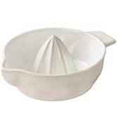Ceramic Lemon Juicer Reamer Manual Citrus Lime Hand Squeezer Bowl with Handle and Pour Spout, Han...