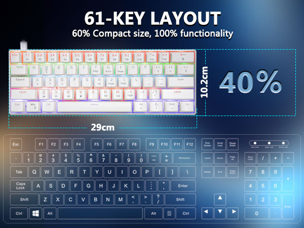 60% Wired Mechanical Keyboard