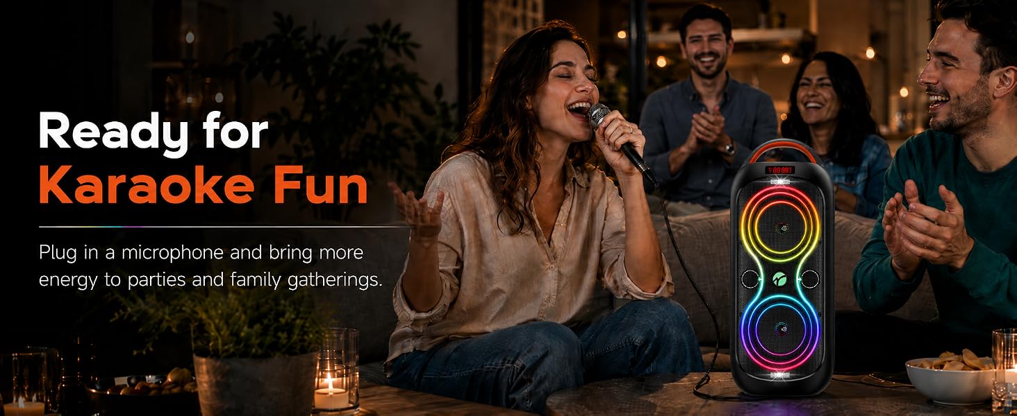 ready for karaoke with microphone port function