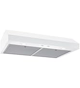 Broan-NuTone 30-Inch White Under Cabinet Range Hood Traditional Design w/Quiet Power at 350 CFM, ...