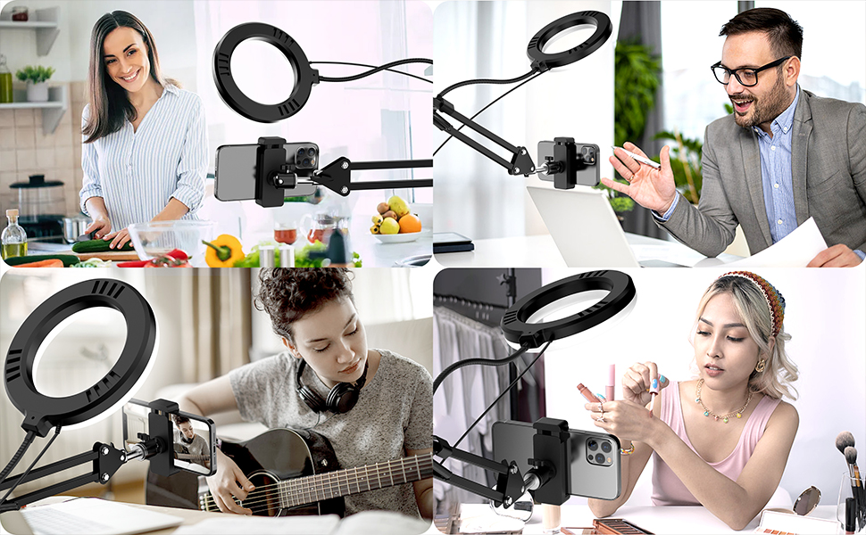 Canvas Lamp with Phone Holder