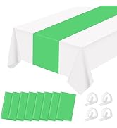 Premium Disposable Plastic Table Runner 14 x 108 Inch Table Runner for Wedding Dinner Birthday Ba...