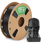 JAREES PLA Plus/Pro Matte Filament 1.75mm, High Toughness Matte PLA+ Roll 1kg Spool (2.2lbs),Blac...