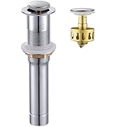 Pop up Sink Drain Stopper for Bathroom Vessel Vanity Sink Art Basin Chrome,Small Cap without Over...