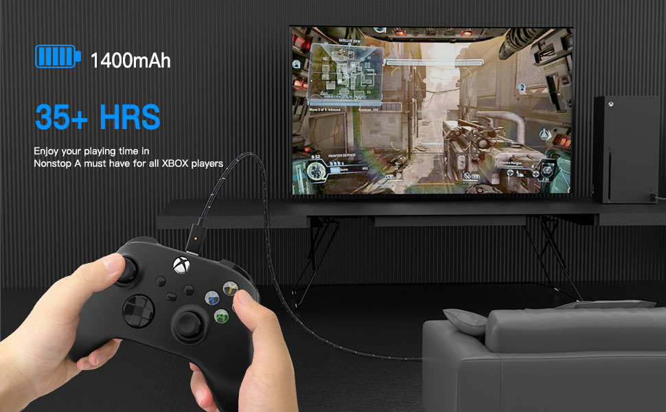xbox controller series x rechargeable battery pack charger station series x USB-C charging cable