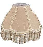 Aspen Creative 55001, Bell Uno Lamp Shade, Oatmeal, 4" Top x 10" Bottom x 7" Slant Height, Slip U...