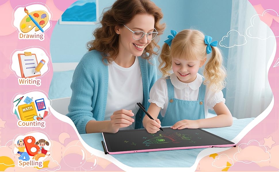 ?The 16-inch LCD Kids Drawing Tablet is a great helper for children&amp;amp;learning